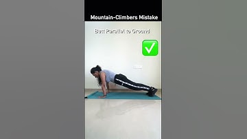 Thumbnail of How to Do Mountain Climbers | The Right Way | Mountain Climber wrong ❌ | #shorts #youtubeshorts