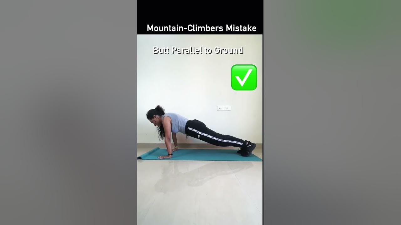How to Do Mountain Climbers | The Right Way | Mountain Climber wrong ❌ | #shorts #youtubeshorts
