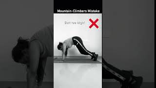 How to Do Mountain Climbers | The Right Way | Mountain Climber wrong ❌ | shorts youtubeshorts