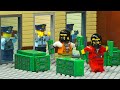 Lego City Bank Safe Robbery Secret Tunnel Escape