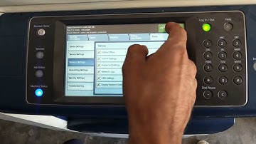 Xerox 7845 network settings | ip address settings