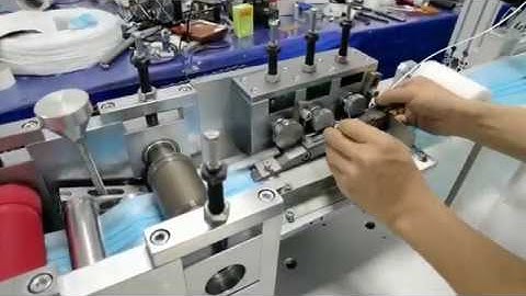 Mask machine nose wire threading tutorial
