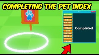 I COMPLETED THE PET INDEX IN TAPPING SIMULATOR / Roblox Tapping Simulator