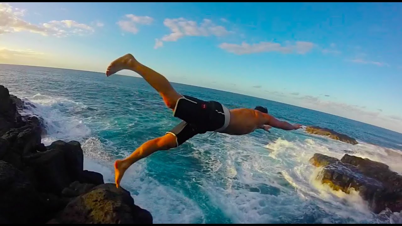 Kaua'I Queens Bath Cliffs GoPro HERO3+ YouTube