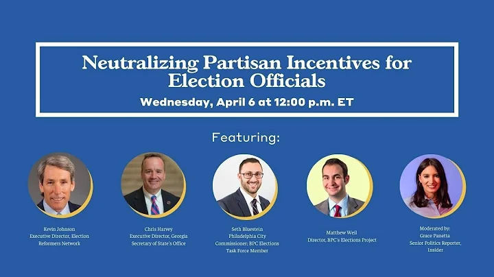Neutralizing Partisan Incentives for Election Officials