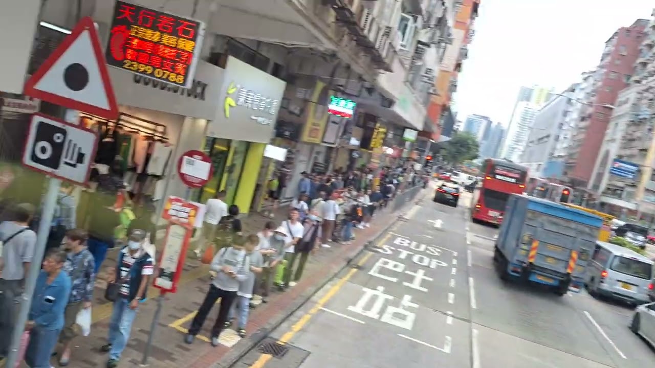 KMB U-265B ATENU668 TP3931 @ 265B Ventura落車門開關門過程及怡閣苑報站