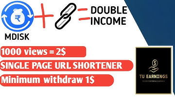 how to earn money on playdisk | single page url shortner | cpm 1.2$ - tu earnings
