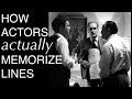 How actors actually memorize lines