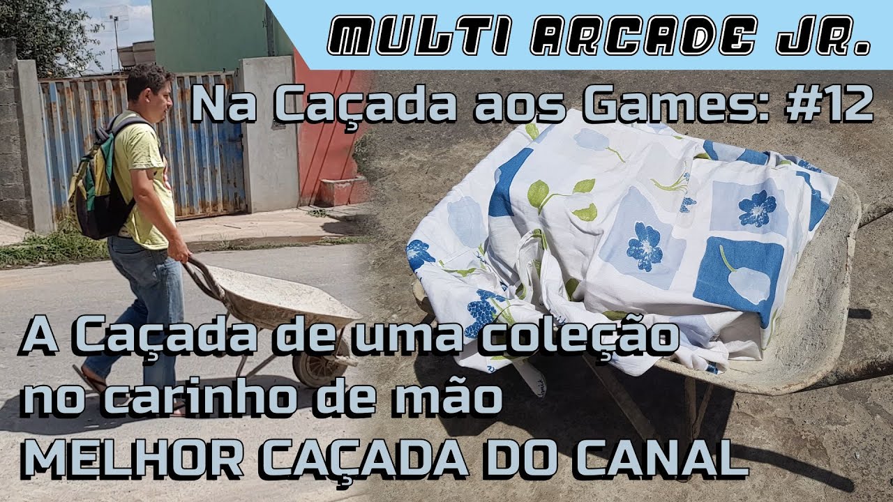 Caçada Aos Games #12 Uma Coleção que encheu o Carrinho de Mão!