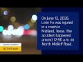 Lixin Fu Injured in Accident on North Midkiff Road in Midland