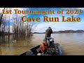 Who will win cave run lakes first bass tournament of 2023