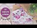 30 minute apron in 2 sizes - full Step-By-Step tutorial!