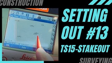 SETTING OUT # 13 - How to mark a point using Leica TS15. Robotic Total Station 