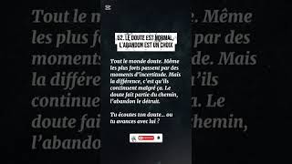 Le Doute Est Normal, L'Abondant est Un choix #mindset #citation #etresoi #motivation #discipline