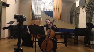 F. Geminiani. Cello sonata in A minor, H.108 - Elena Alexeeva and Anastasia Sokolova