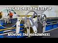 We Relocated the Handwheel on Our MONSTER Lathe | Megabore Lathe Setup
