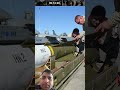 Loading of maverick air to ground missile toF16 aircraft#shorts#Military#aircraft#airforce#missile