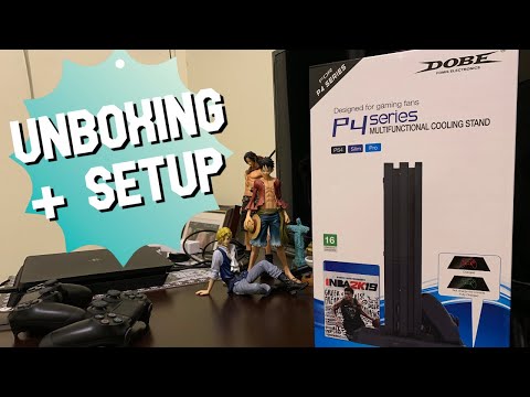 DOBE P4 Series Multi-Functional Cooling (& Charging) Stand for ALL PS4 Consoles | UNBOXING