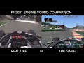 F1 2021 Engine Sound: Real Life vs The Game