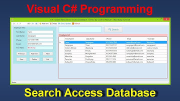 How to Search Records in Access Database using C#