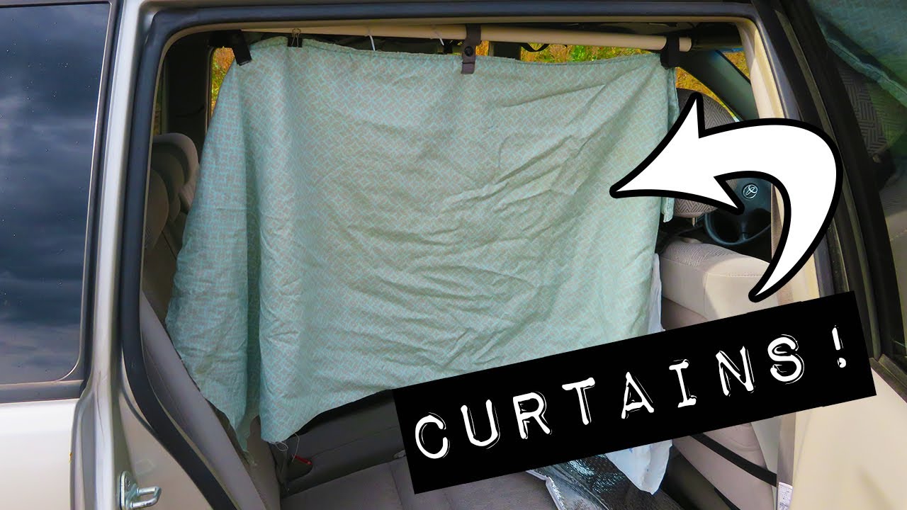 Easy and CHEAP DIY Privacy Curtains for a Van, SUV, Car, Truck, etc. 