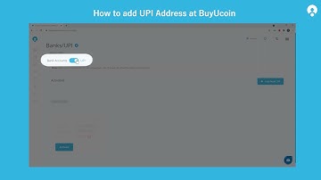 How to Add UPI Address at BuyUcoin Wallet | BuyUcoin Tutorials