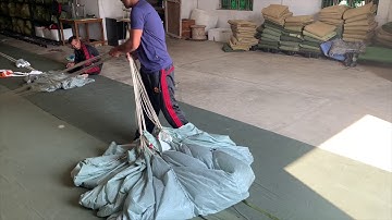 Feniks parachute main canopy folding