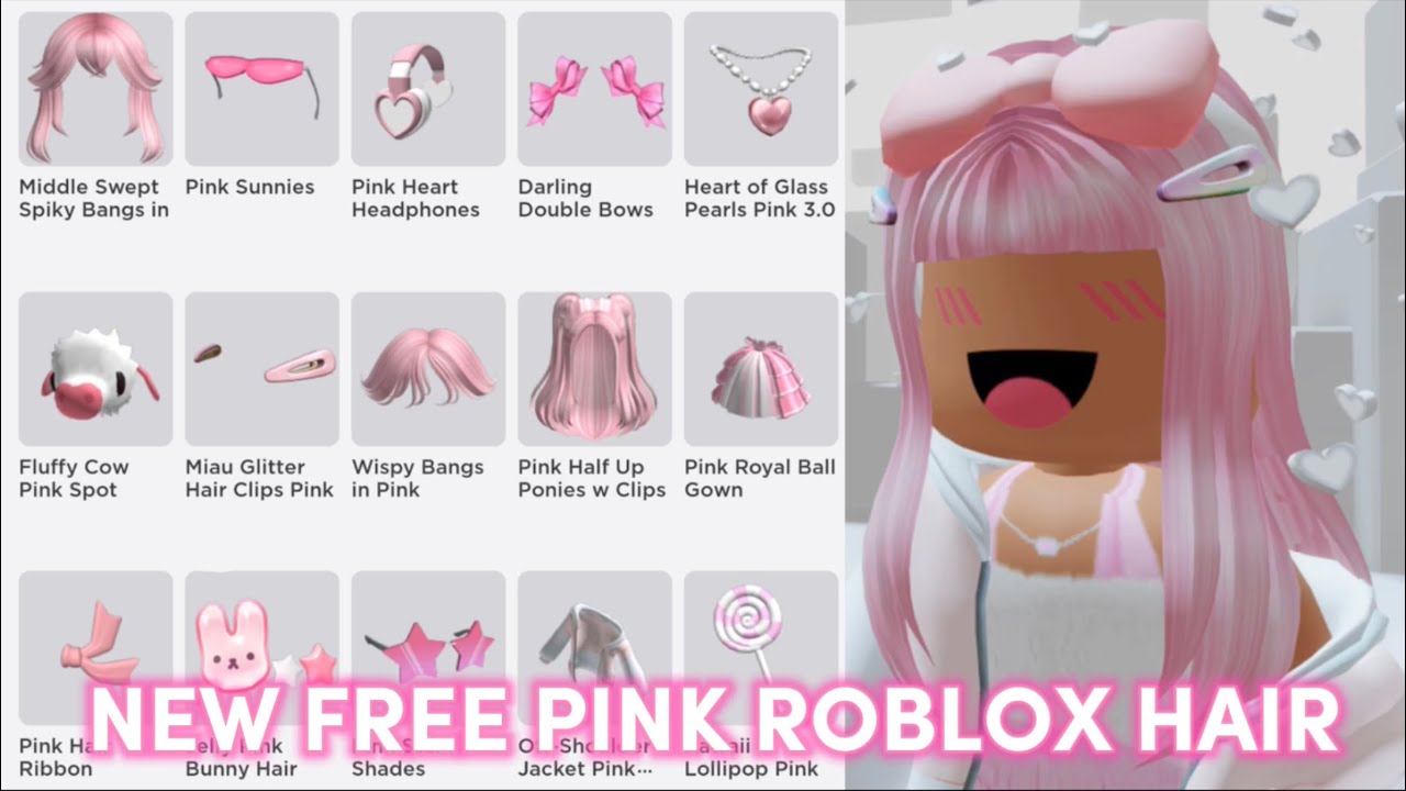 GET THIS FREE NEW PINK HAIR NOW IN ROBLOX 😍🤩 