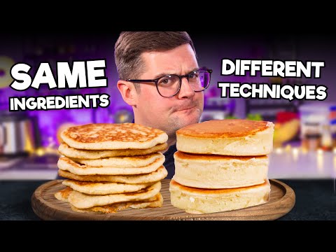 PANCAKES EXPERIMENT: SAME Ingredients DIFFERENT Techniques