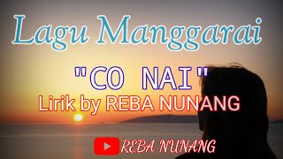 Lagu Manggarai 'CO NAI' || lirik by Reba Nunang