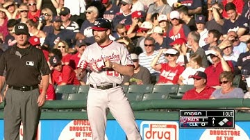 WSH@CLE: Turner crosses on an error to open scoring