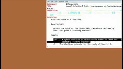 Python Tutorial : Solving Equations - Python for Scientific Computing