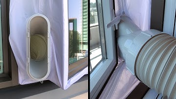 How To Install Casement Window Seal For Portable Air Conditioner Exhaust Pipe (Hose)?