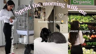 Spend the morning with me and my bunnies 🐰☀️| Grocery shopping, decorating for easter by Dumbo and Bear 1,307 views 2 months ago 5 minutes, 17 seconds