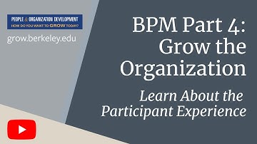 BPM Part 4 Grow the Organization Program