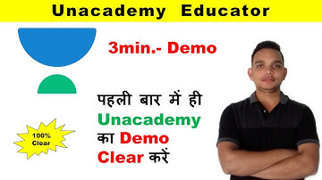 How to Create Demo video for unacademy / How to clear Demo on Unacademy/ Demo video for Unacademy