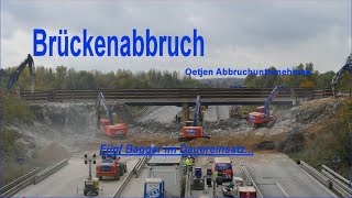 Oetjen Abbruch einer Brücke über die Autobahn