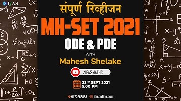 Maharashtra Set Revision | ODE & PDE | MH-SET 2021 | IFAS