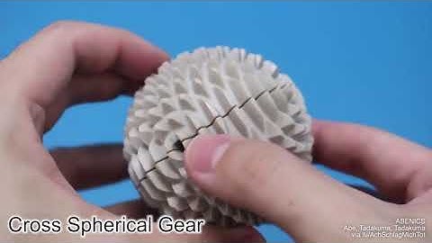 Active ball joint mechanism based on spherical gear meshings