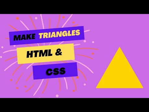Make a triangle | HTML & CSS | WEBCODE
