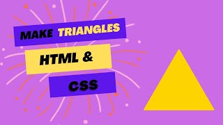 Make A Triangle Html Css Webcode