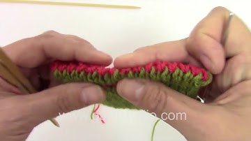 How to make an invisible bind off with double knitting