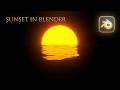 How to Create Sunset & Sunrise Scene in Blender #blender3d