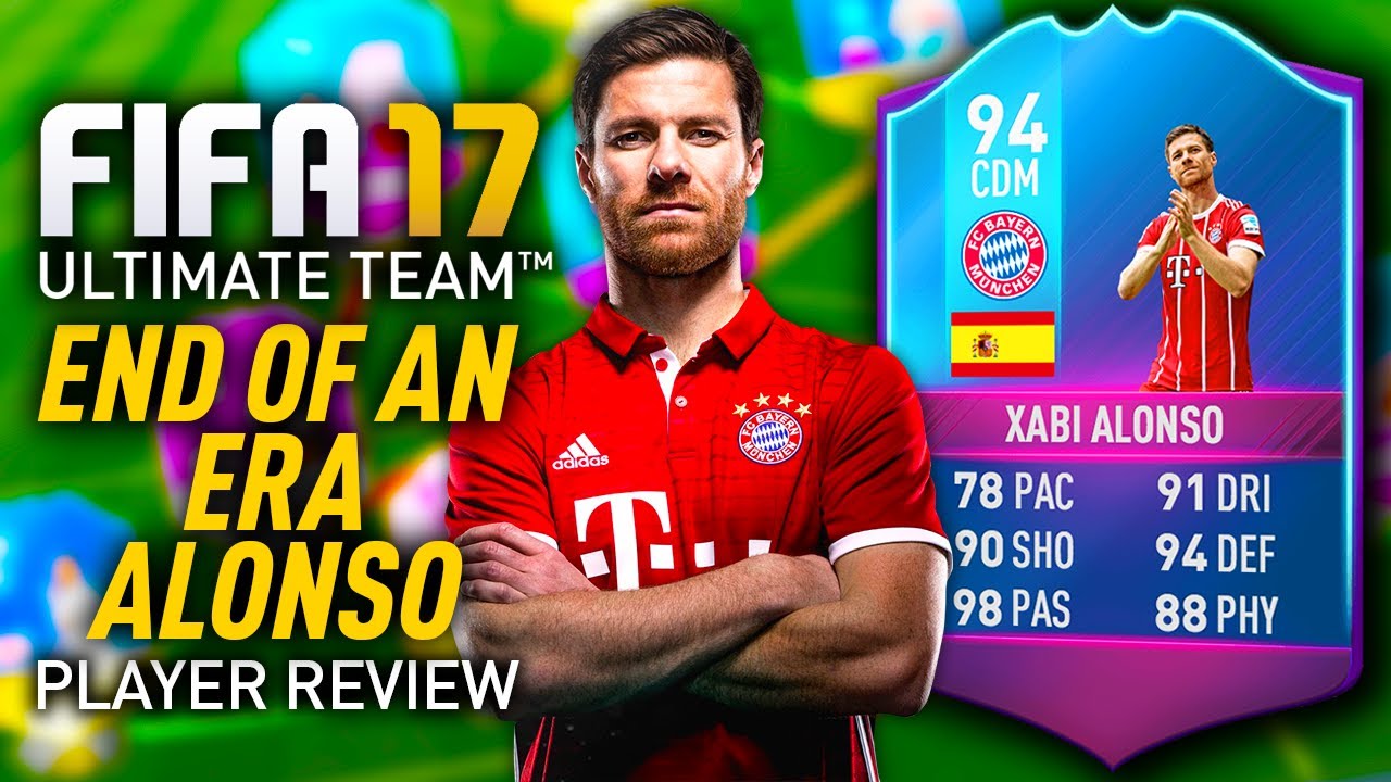 FIFA 17 END OF AN ERA XABI ALONSO (94) PLAYER REVIEW! FIFA 17 ULTIMATE  TEAM! - YouTube