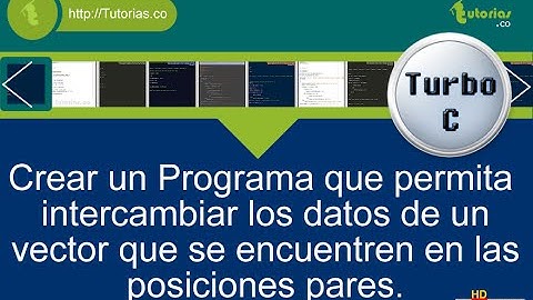 arrays – turbo C (intercambiar vector posiciones pares)
