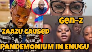 ZAAZU CLIMBING MAST WHILE PERFORMING IN ENUGU | WHO ARE THESE GIRLS PARENTS | GEN-ZYS HOW FAR |