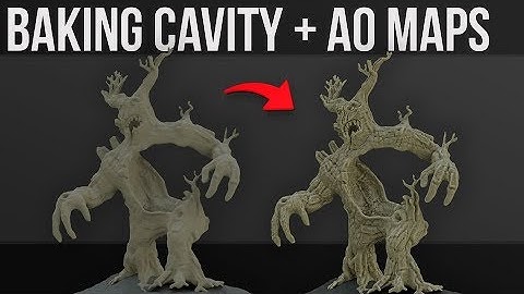 Baking Cavity + Ambient Occlusion Texture Maps | 2019 | Blender 2.8