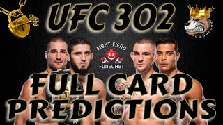 UFC 302 FULL CARD PREDICTIONS | MAKHACHEV VS POIRIER