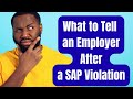 How to Explain a SAP Violation to a New Employer (CDL Drivers)