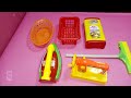 kids toy fridge iron silai machine #toys #kidstoyunboxing #kitchenset